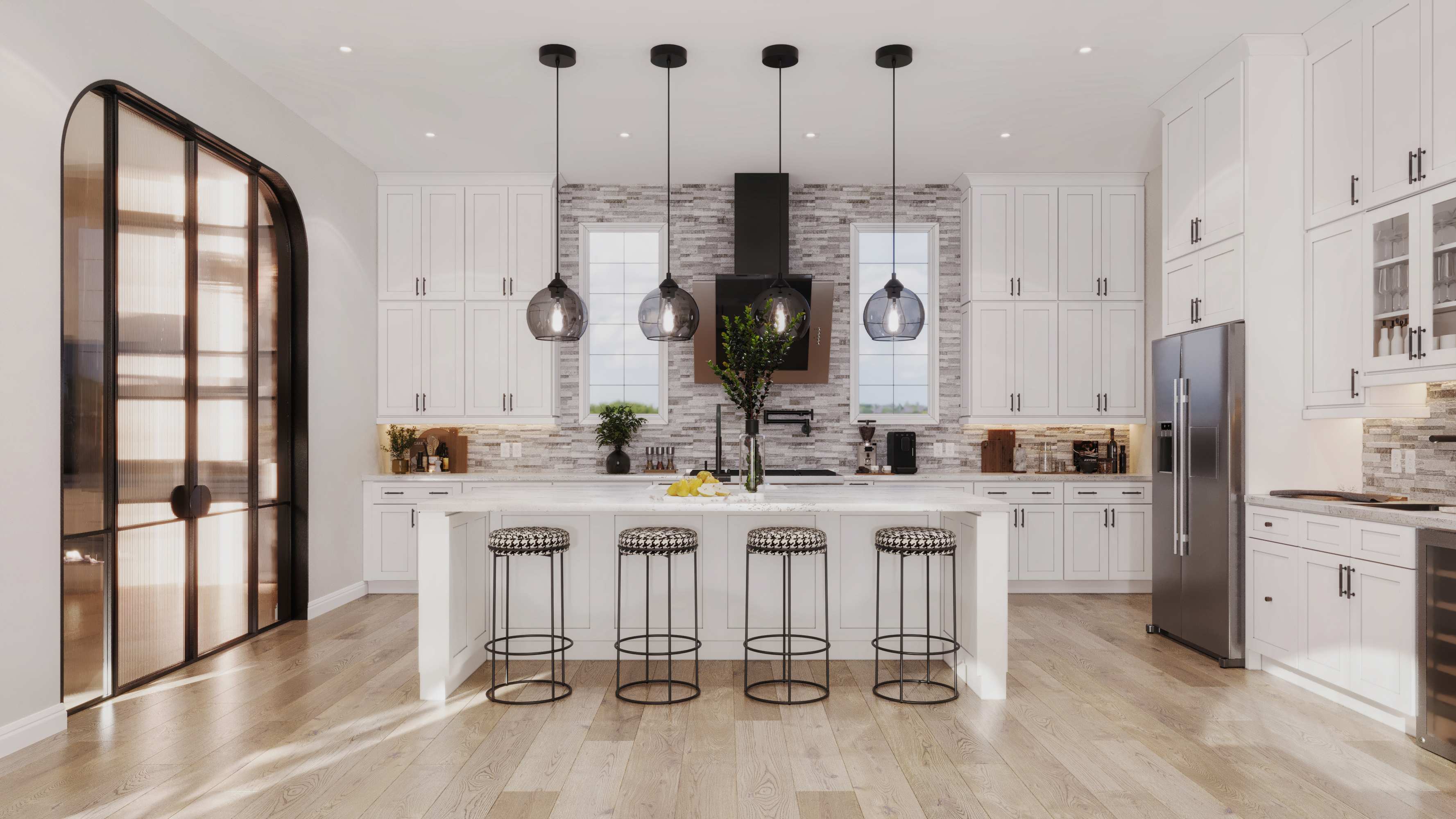 White Kitchen Corner