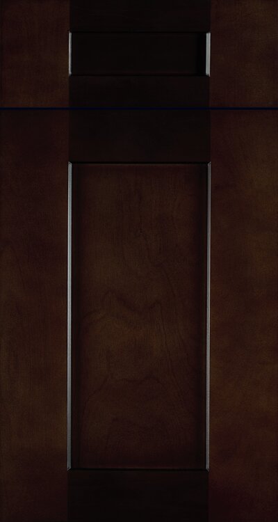 Floral Espresso door panel